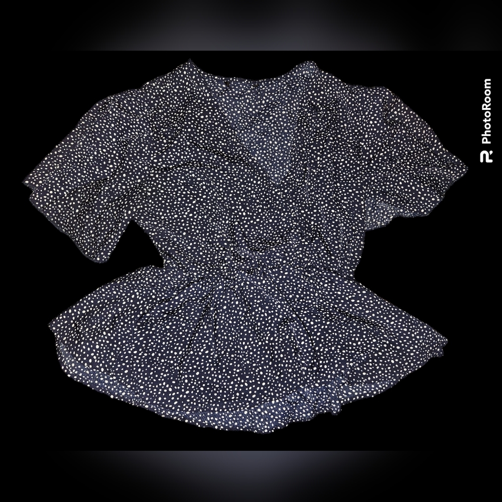 Y2K Flutter Sleeve Blouse
